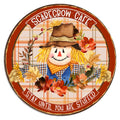 10 Fall Scarecrow Cafe Sign, Autumn Wreath Sign, Metal Sign,  Home Decor