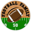 10 Family Football Sign, Wreath Sign, Home Decor