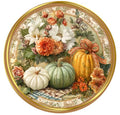 10 Farmhouse Fall Country Green Pumpkin  Sign, Wreath Sign, Metal Sign, Home Decor
