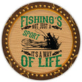 10 Fishing  Sign, Wreath Sign, Home Decor, Metal Sign, The Ritzy Cactus