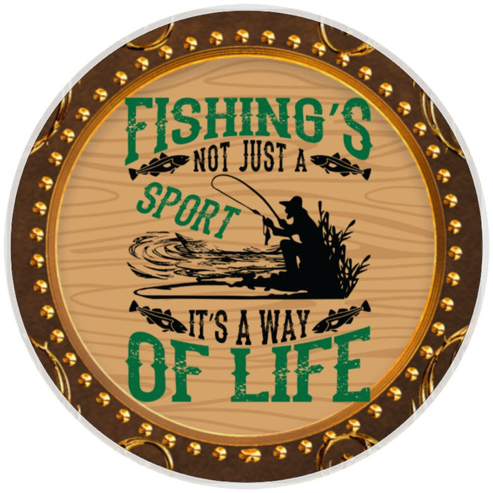10 Fishing  Sign, Wreath Sign, Home Decor, Metal Sign, The Ritzy Cactus