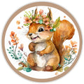 10 Floral Squirrel Sign, Wreath Sign, Home Decor