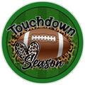 10 Football Fall Leopard Sign, Wreath Sign, Home Decor