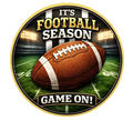 10" Football Season Sign, Metal Wreath Sign, Home Decor, DIY Wreath Supply