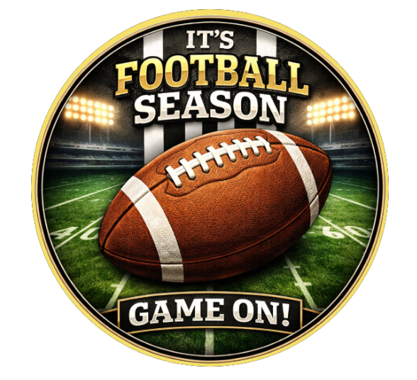 10" Football Season Sign, Metal Wreath Sign, Home Decor, DIY Wreath Supply
