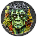 10 Frankenstein Quilled Look Sign, Halloween Metal Wreath Sign, Home Decor