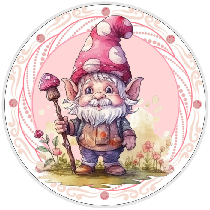 10 Garden Gnome Sign, Wreath Sign, Home Decor