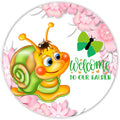 10 Garden Snail Welcome Sign, Metal Wreath Sign, Home Decor