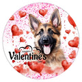 10 German Shepard Dog Happy Valentine Sign, Wreath Sign, Home Decor