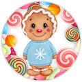 10 Gingerbread Candy Sign, Wreath Sign, Home Decor