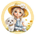10 Gingham Girl Summer Daisy Sign, Wreath Sign, Home Decor, Metal Sign, The Ritzy Cactus, DIY Supplies