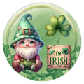 10 Gnome Irish Shamrock Wreath Sign, Wreath Sign, Home Decor, Metal Sign, The Ritzy Cactus