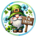 10 Gnome Irish Wreath Sign, Wreath Sign, Home Decor, Metal Sign, The Ritzy Cactus