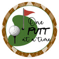 10 Golf One Putt Argyle  Sign, Wreath  Sign, Wreath Sign, Home Decor, Metal Sign, The Ritzy Cactus