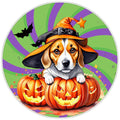10 Halloween Beagle Dog Sign, Wreath Sign, Home Decor