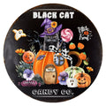 10 Halloween Black Cat Candy Sign, Halloween Wreath Sign, Metal Sign,  Home Decor