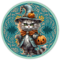10 Halloween Cat Sign, Wreath Sign, Home Decor