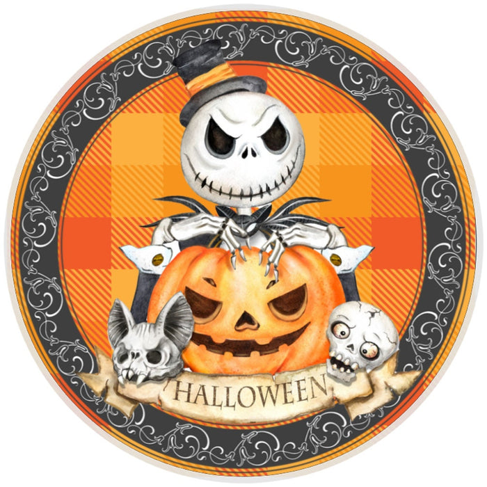 10 Halloween Nightmare Jack Sign, Halloween Wreath Sign, Home Decor