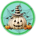 10 Halloween Spider Pumpkin Sign, Metal Wreath Sign, Home Decor