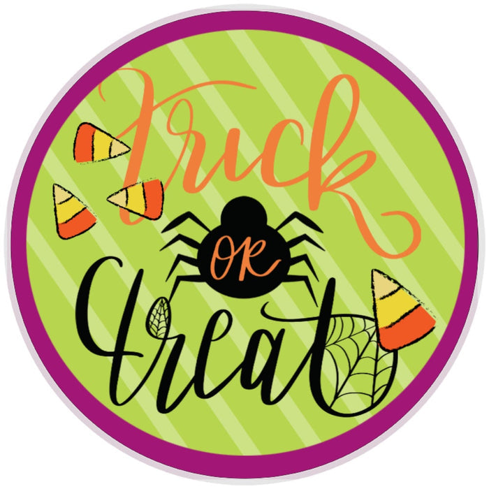 10 Halloween Trick Or Treat Sign, Halloween Wreath Sign, Home Decor