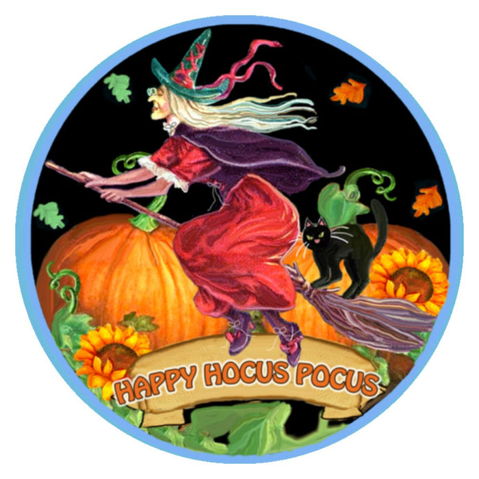 10 Halloween Witch Broom Sign, Halloween Wreath Sign, Metal Sign,  Home Decor