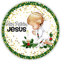 10 Happy Birthday Jesus Angel Sign, Wreath Sign, Home Decor