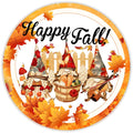 10 Happy Fall Gnome Wreath Sign, Wreath Sign, Home Decor, Metal Sign, The Ritzy Cactus