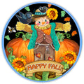 10 Happy Fall Scarecrow Sign, Halloween Wreath Sign, Home Decor