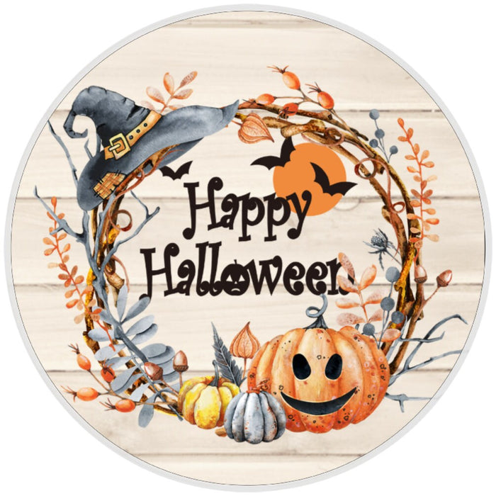 10 Happy Halloween Grapevine Sign, Wreath Sign, Home Decor