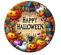 10 Happy Halloween Magic Pumpkin Ghosts Bat Sign, Halloween Wreath Sign, Home Decor, The Ritzy Cactus