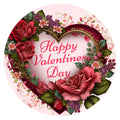 10  Happy Valentines Day Rose Sign, Wreath Sign, Home Decor