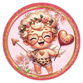 10 Heart Cupid Valentine Sign, Wreath Sign, Home Decor