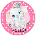 10 Hello Elephant Sign, Wreath Sign, Home Decor