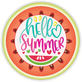 10 Hello Summer Watermelon Sign, Metal Wreath Sign, Home Decor