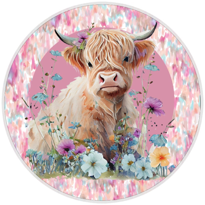 10 Highland Cow Sign, Country Sign, Wreath Sign, Home Decor