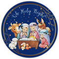 10 Holy Night  Christmas Manger Wreath Sign, Wreath Sign, Home Decor