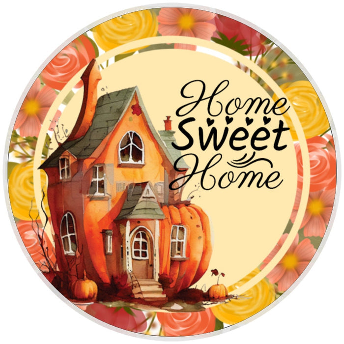 10 Home Sweet Home Pumpkin House Sign, Wreath Sign, Home Decor