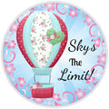 10 Hot Air Balloon Sign, Wreath Sign, Home Decor, Metal Sign, The Ritzy Cactus