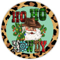 10 Howdy Western Leopard Christmas Sign, Wreath Sign, Home Decor