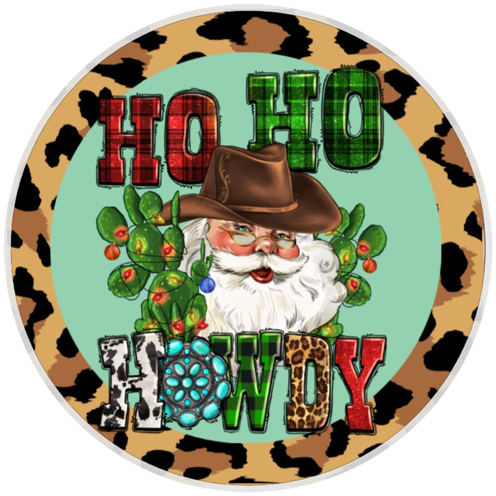10 Howdy Western Leopard Christmas Sign, Wreath Sign, Home Decor
