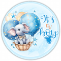 10” Its A Boy Baby Sign, Home Decor, Aluminum, The Ritzy Cactus