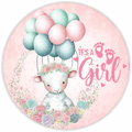 10” Its A Girl Baby Sign, Home Decor, Aluminum, The Ritzy Cactus