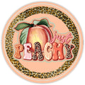 10 Just Peachy Peach Sign, Wreath Sign, Home Decor, Metal Sign, The Ritzy Cactus