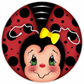 10” Ladybug Sign, Home Decor, Aluminum, The Ritzy Cactus