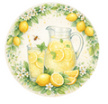 10" Lemonade Sign, Metal Wreath Sign, Home Decor, DIY Wreath Supply