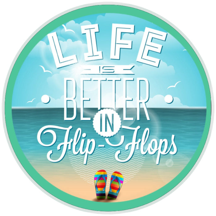 10 Life Is Better In Flip Flops Summer Sign, Wreath Sign, Home Decor
