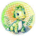 10 Lime Dinosaur Sign, Metal Wreath Sign, Home Decor