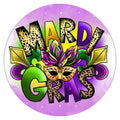 10 Mardi Gras Sign, Wreath Sign, Home Decor, Metal Sign, The Ritzy Cactus