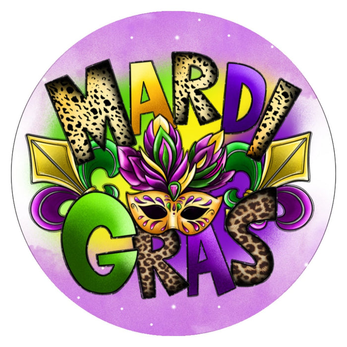 10 Mardi Gras Sign, Wreath Sign, Home Decor, Metal Sign, The Ritzy Cactus