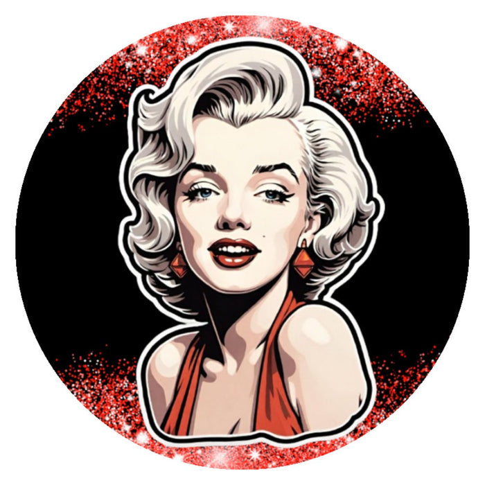 10 Marilyn Red Black Sign, Miss Monroe Sign, Vintage Look Sign,  Home Decor, Metal Sign, The Ritzy Cactus